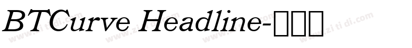 BTCurve Headline字体转换